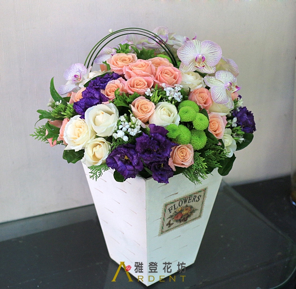 完美 祝賀花禮桌上盆花